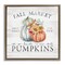 Stupell Industries Fall Country Market Pumpkins Framed Floater Canvas Wall Art